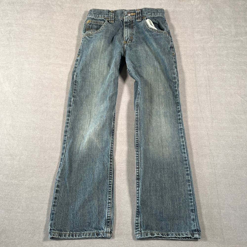 Wrangler Regular Fit Mid Rise Bootcut Jeans Kids 12 Regular Blue Cotton 55CBWDT